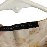 ZARA Cream Romantic floral chiffon ruffle wrap dress Fairy Boho western feminine Photo 8