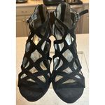 REPORT BRAND Women's Size 9 Strappy Ankle High Heels with Zipper Black Photo 1