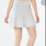 BCBGMAXAZRIA Knit Jacquard Queeny A-Line Skirt White Black Size Small Photo 0