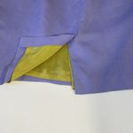 Donna Morgan  Skirt Womens 10P Purple‎ Linen Blend Pencil Embroidered Office Photo 7