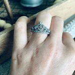 Fragrant Jewels NWT  silver gemstone bling princess queen crown ring Photo 3