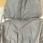 Saxton Hall | Vintage Down Feather Women's Light Gray Hooded Puffy Coat M Petite Size undefined Photo 9