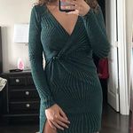 Francesca's Long Sleeve Green Dress Photo 0