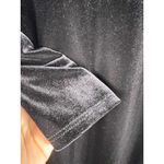 Bob Mackie Wearable Art Black Velvet Embellished Midi Dress 1X Evening Formal Photo 4