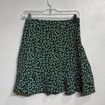 SheIn  Green Dreamara Ditsy Floral Print Drawstring Ruffle Hem Skirt Sz 4 NWT Photo 7