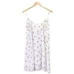 Rails  Linen Tie-Front August Sun Dress in White & Red Cherries Print Size Medium Photo 3