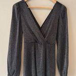 Torrid Black Wrap Tie Back Blouse Shimmery Fabric Plus Size 00 Photo 0