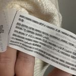 Abercrombie & Fitch Sweater Womens Size XL Ivory Collared Polo Preppy Oversized Photo 5