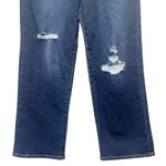 Levi's NWT Levi’s Ribcage Straight Jeans Size 32 | 14 Dark Indigo Distressed Ankle Jean Photo 4