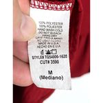 ee:some  Red Blouse Top Dolman Sleeve Ruffle Hem Womens Medium Polyester Shirt Photo 5