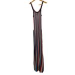 Rebecca Vallance Metallic Stripe Knit Maxi Dress Belted NWT Size M Pink Photo 3