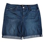 Nine West High Rise Cuffed Bermuda Jean Shorts Women’s 16 Photo 0