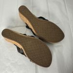 UGG  Brown‎ Leather Cork Wedge Sandals Strappy Adjustable Buckle Women's 9.5 Photo 4