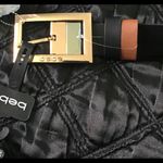 Bebe ReversIble (Blk/Brown) Logo Belt NWT Photo 1