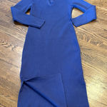 Marine layer  NWT Lexi Rib Sweater dress, maxi, long sleeve, collar, L Photo 0
