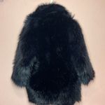 Max Mara  Sportmax Women's Raid Oversized Faux Fur Coat in Ultramarine. Size L Photo 8