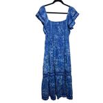 Olivia James Brooke Dress in Native Dusk Sz. M Blue Size M Photo 7