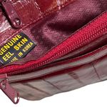 70s Vintage Eel Skin Clutch Photo 10