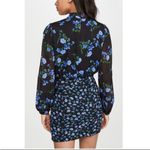 Shoshanna Kiana Mixed Floral Mini Dress Blue Black Size 4P Photo 1