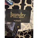 Laundry by Shelli Segal Laundry by Shelli‎ Segal Dress Women 8 Black Ivory Greek Key Belted Button Front Photo 8