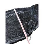 Vintage Inspired Black Fringe Maxi evening Gown With Rhinestone Straps Black Size M Photo 8