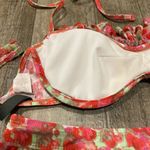 Kenneth Cole Reaction floral ruffle bikini S/M Photo 3