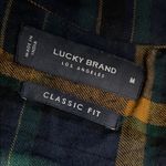 Lucky Brand  Navy and Yellow Plaid Button-Down Shirt Photo 7