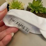 Zaful Ribbed Bikini Cutout & High Leg Bikini Set White Size 6 Medium Photo 8