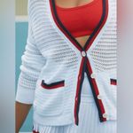 Beach Riot  Gene White Cardigan Sweater M Photo 2