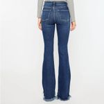 KanCan Brooklyn High Rise Bootcut Jeans Size 7/27 Raw Hem Dark Wash KC5224D Blue Photo 6