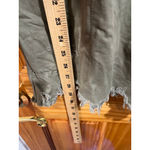 Free People Moonchild Distressed Boho Green Button Down Shacket Size Medium Photo 5