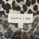 Entro  Leopard Print Blouse with Green Accents Photo 1