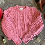 Urban Outfitters Pink Chloe Cable Knit Sweater Photo 9