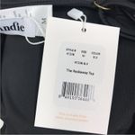 ANDIE The Rockaway Swim Top Women Sz M Black Pull On Feminine Retro Grunge NWT Photo 4