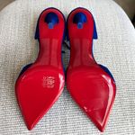 Christian Louboutin Astrida Bride 100 Suede Pump in Blue Suede Photo 5