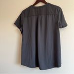 MED COUTURE Women's Knit Back Scrub Top in Gray Pewter Size M Photo 7