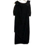 Vintage Union Made semi formal lbd Morton Myles for the Warrens black dress Size 10 Photo 2