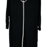 JM Collection  New Womens Black V-Neck Mini Dress Size L‎ 3/4 Sleeve NWT Photo 0