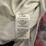 Lulus Lulu’s Abundant Admiration pink floral mesh bustier crop top  Soze Medium Photo 4