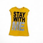 Charlotte Russe Y2k  “Stay with Me” yellow graphic baby tee Photo 1