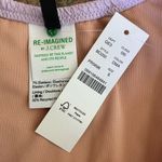 J.Crew  Textured Curved-Waist Cheeky Bikini Bottoms Light Purple Color Size S Photo 3