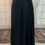 JS Collections  Black satin dressy Full Length Maxi Skirt Size 4 Photo 0