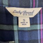 Lucky Brand  Women’s Plaid V-neck Button Down Shirt Size Small Photo 4