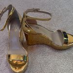 mix no. 6  Shiny Gold Wedge Heels Photo 0