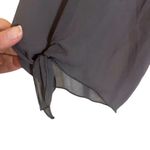 Thalia Sodi Thalia & Sodi Womens Flowy Vneck Tie Arms Grey Blouse Size XXL Career Wear Photo 7