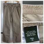 Eddie Bauer Women's Light Brown Corduroy Pants Classic Fit Tall Size 12 Preppy Photo 1