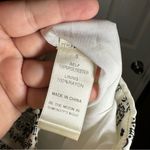 fab'rik Fab’rik White/Black Boho Print Lightweight Wide Leg Pants size Small Photo 2