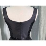 Sherri Hill BLACK Ruffle Pleated Lace SHORT Mini sleeveless DRESS SIZE 2 EUC Photo 5