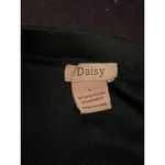 Daisy  Skirt Womens Large Black Pleated Skater Stretch Knit B Logo Short Photo 2