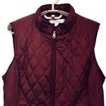 Croft & Barrow  Puffer‎ Vest Medium Red Quilted Gorpcore Photo 2